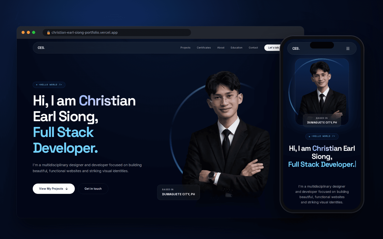 Christian Earl Siong – Personal Portfolio